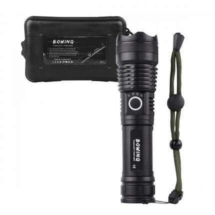 Taschenlampe aufladbar Wandern Camping LED 1500 Lumen Zoom USB-C Paris 5000