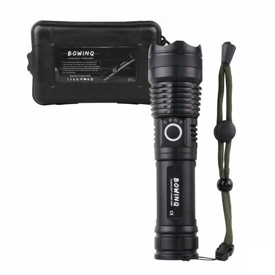 Taschenlampe aufladbar Wandern Camping LED 1500 Lumen Zoom USB-C Paris 5000