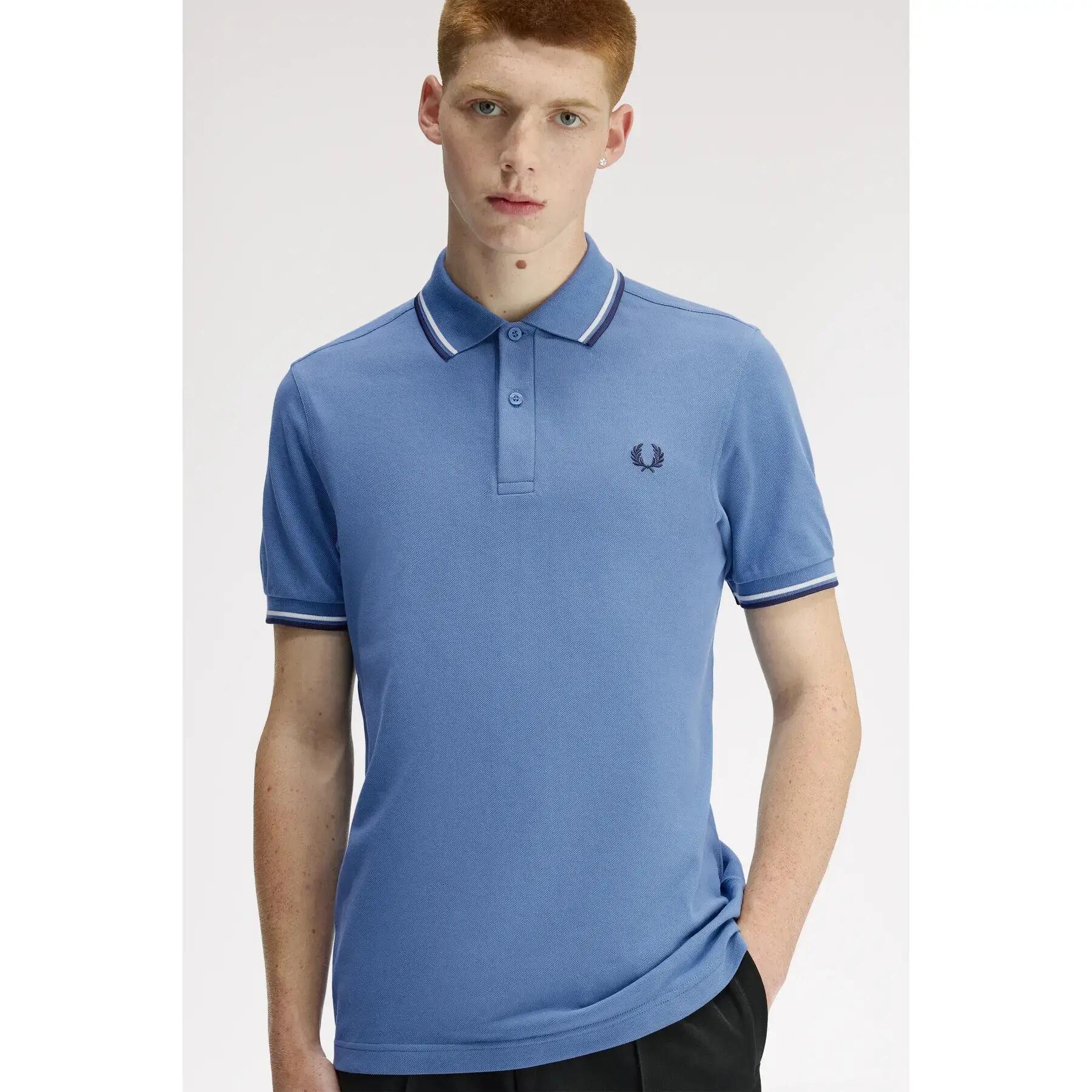 Polo de dupla faixa Fred Perry 3/7