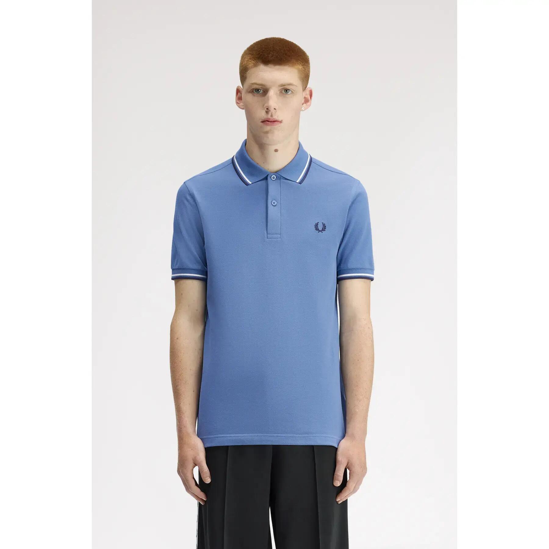Polo de dupla faixa Fred Perry 2/7