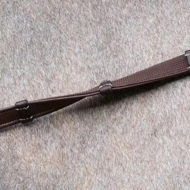 Zügel für Pferde mit Leder-Schlaufen Dy'on Hunter 5/8" 3/3