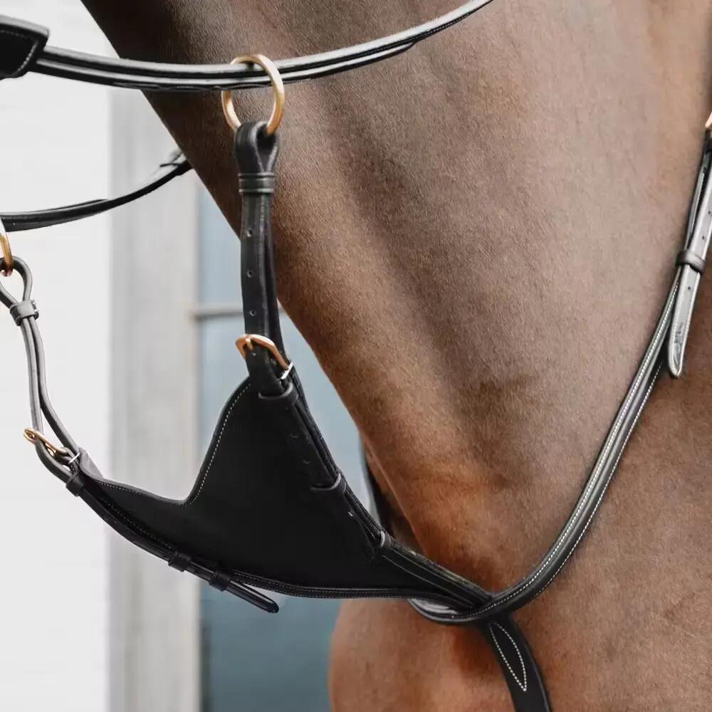 Martingale Dyon en cuero suave negro 2/2