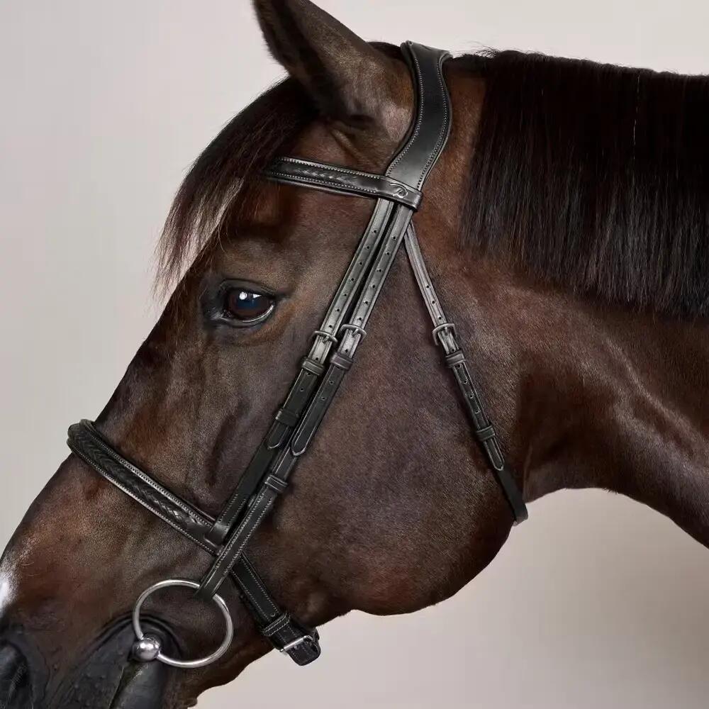 Bridão Dyon con frontal trenzado Negro 4/5
