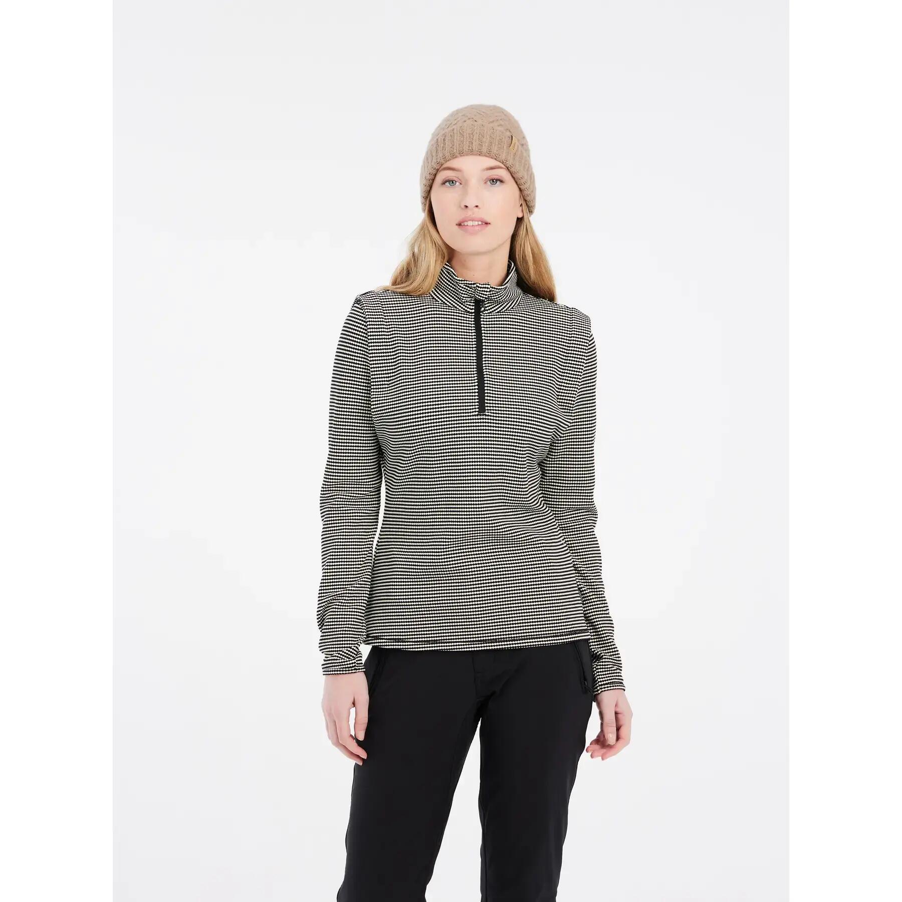 Damespullover 1/4 zip Protest Ivory 3/7
