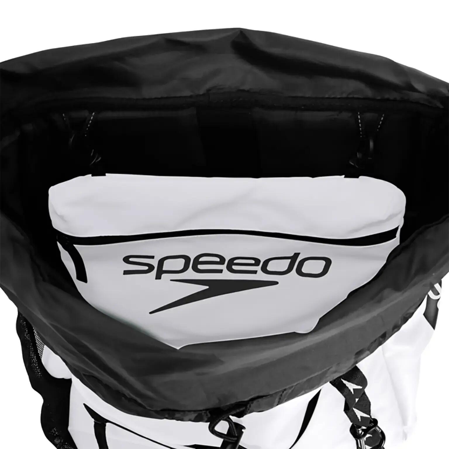 Speedo Team 35L Backpack in White and Black 5/7