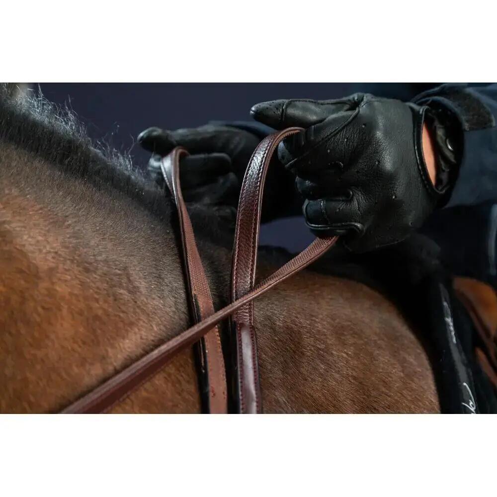 Rênes pour cheval en cuir Dy'on Hunter 1/2 2/2