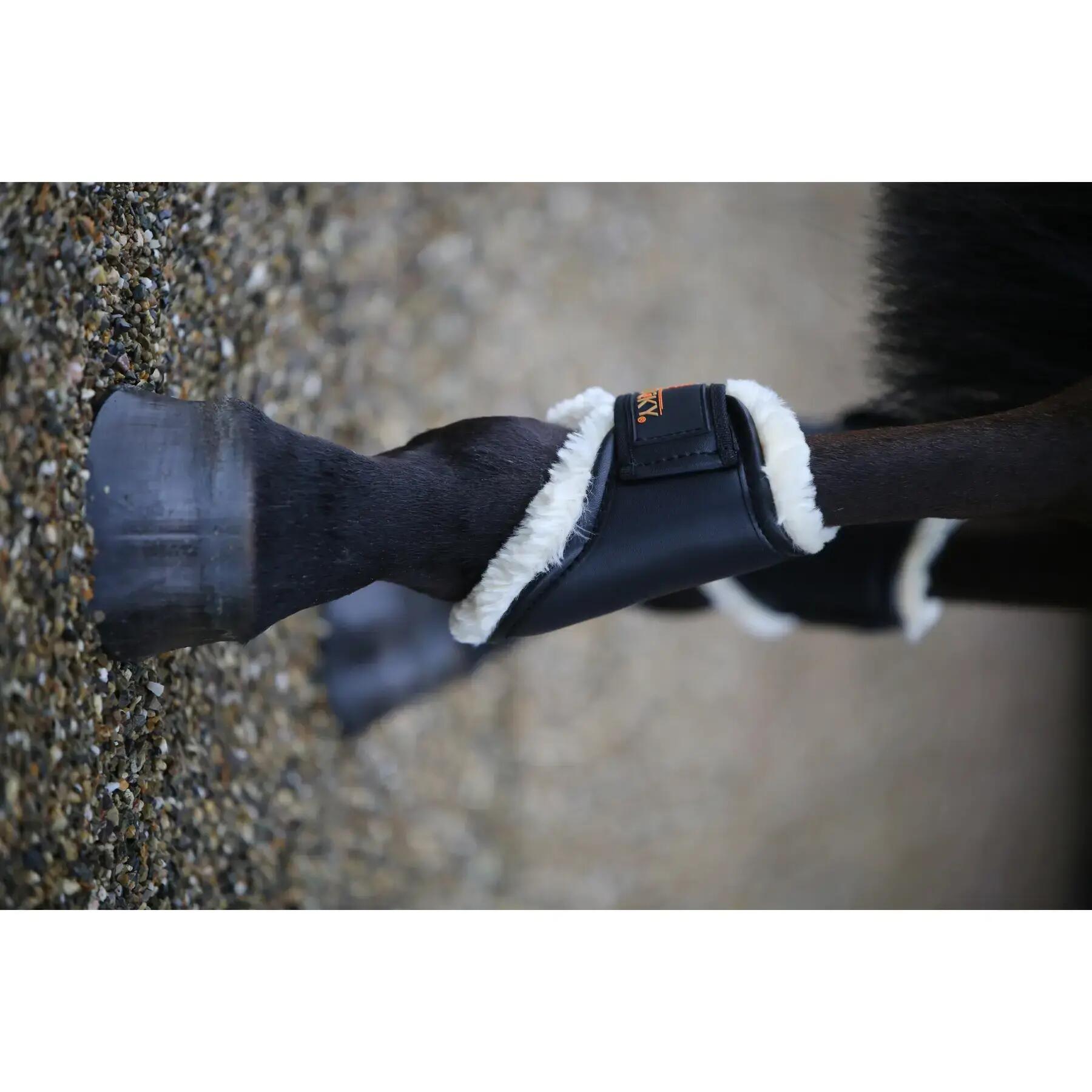Stinchiere per cavalli aperte in pelle Kentucky Tunout 2/4