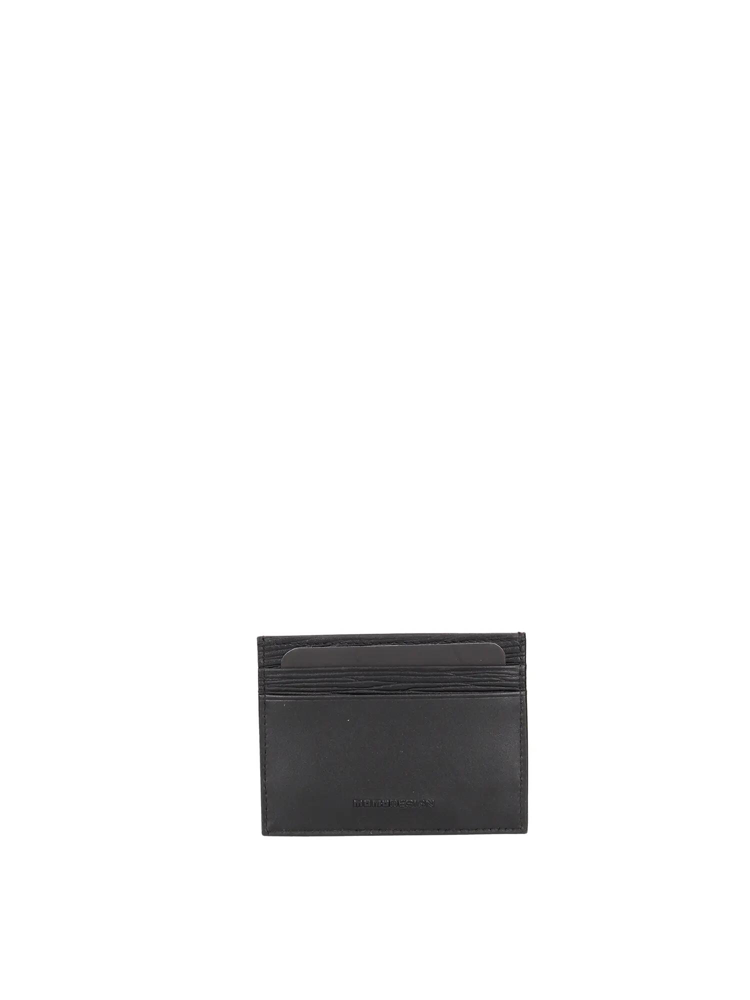 Portefeuille Homme Noir Cuir Véritable Momo Design 2/3