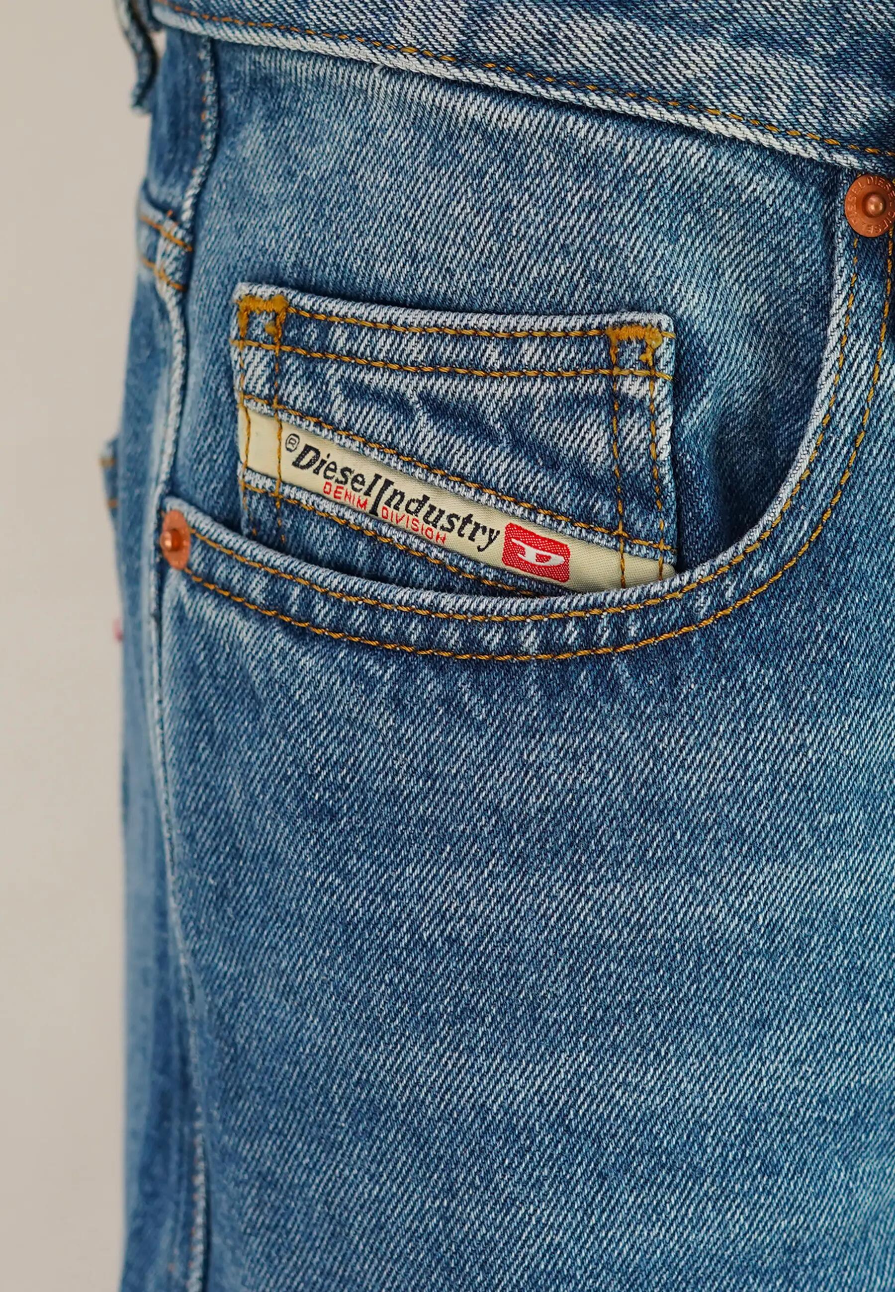 Diesel Kaelen Prime Herren Jeans Blau - Baumwolle mit Reißverschluss 7/7