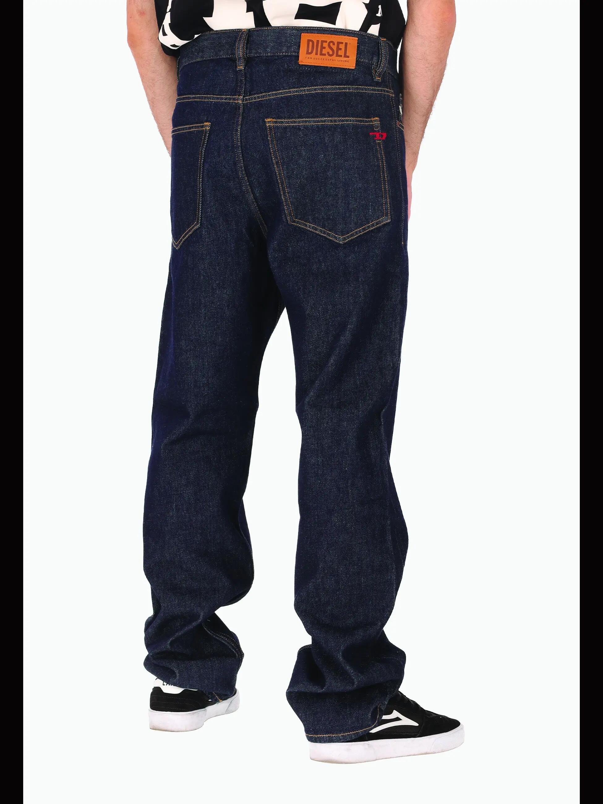 Pantaloni Uomo Diesel Erebus Pro Blu Scuro 100% Cotone 3/6
