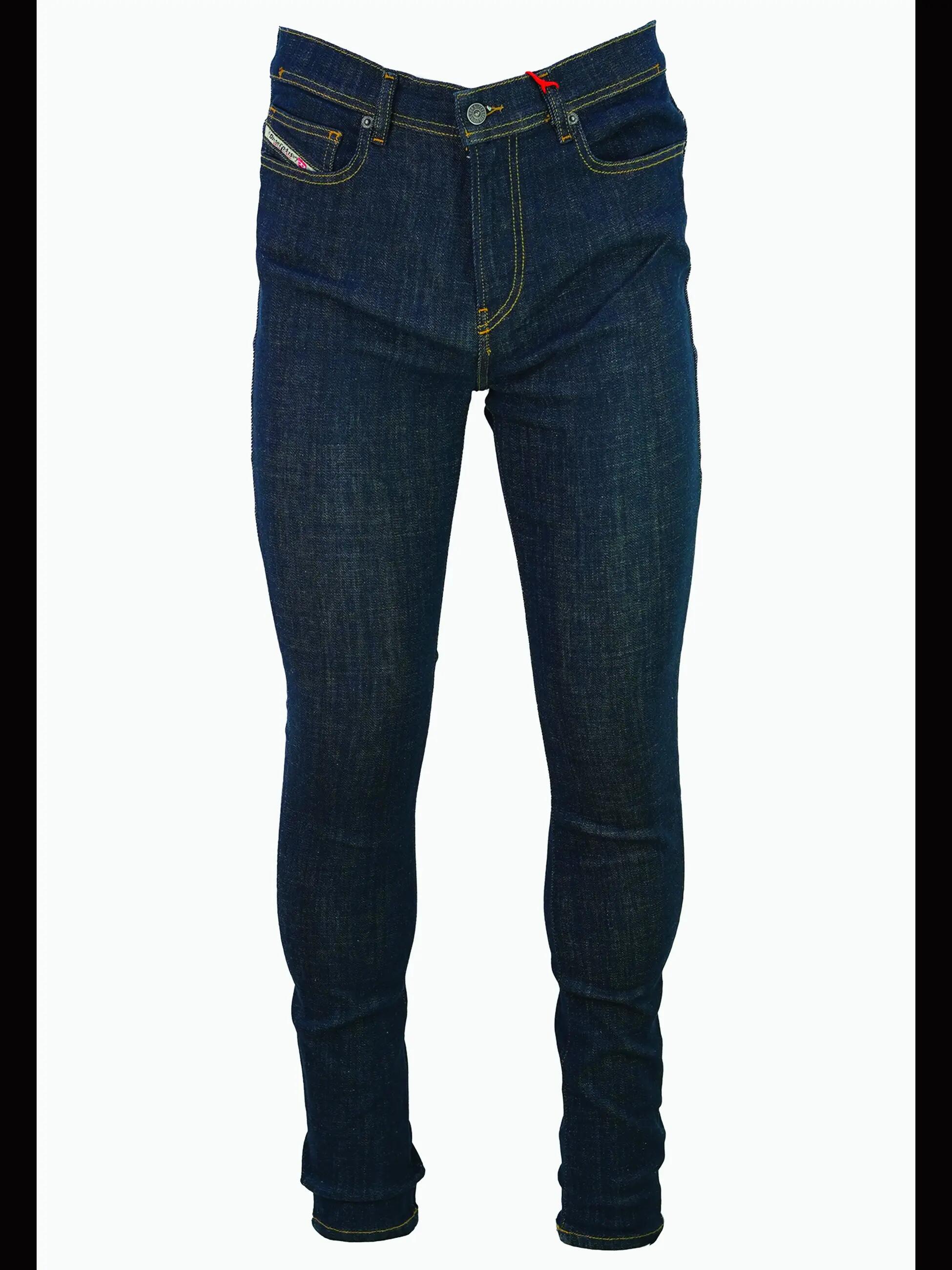 Pantaloni Uomo Diesel Kryos Lux Blu Scuro - Cotone Elasticizzato 5/6