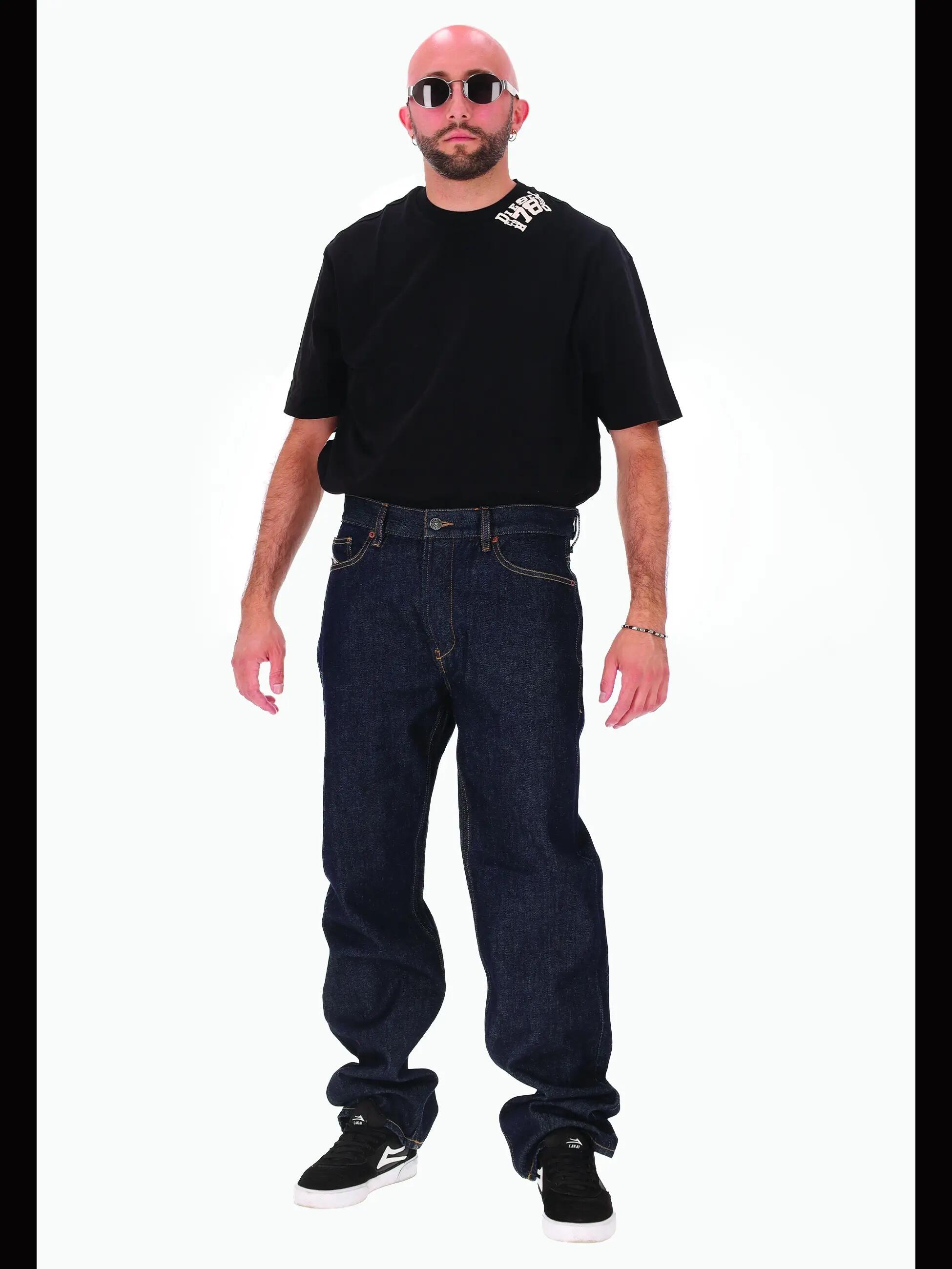 Pantaloni Uomo Diesel Erebus Pro Blu Scuro 100% Cotone 2/6