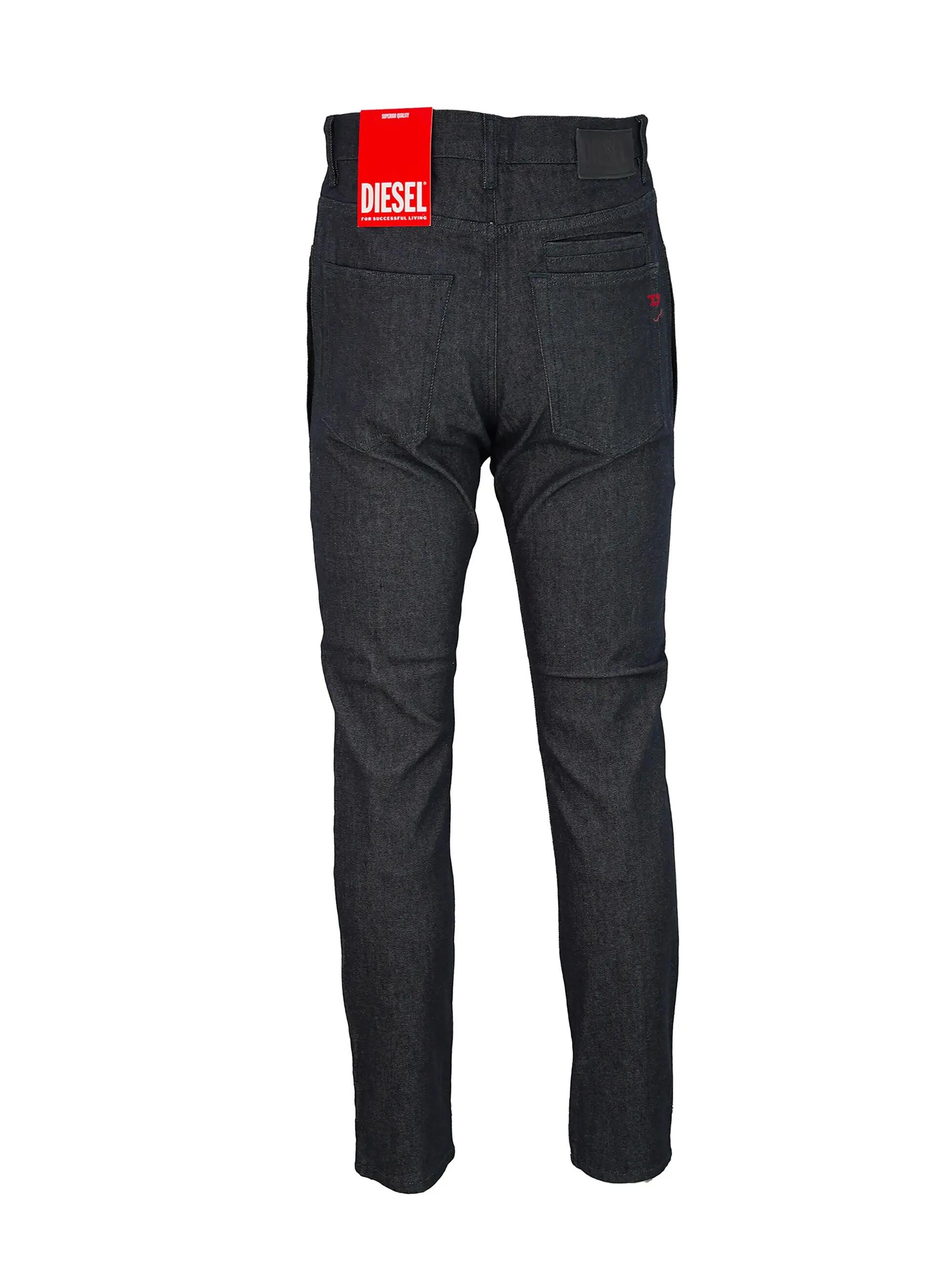 Diesel Herren-Hose schwarz Lyocell Baumwolle Reißverschluss casual 6/7