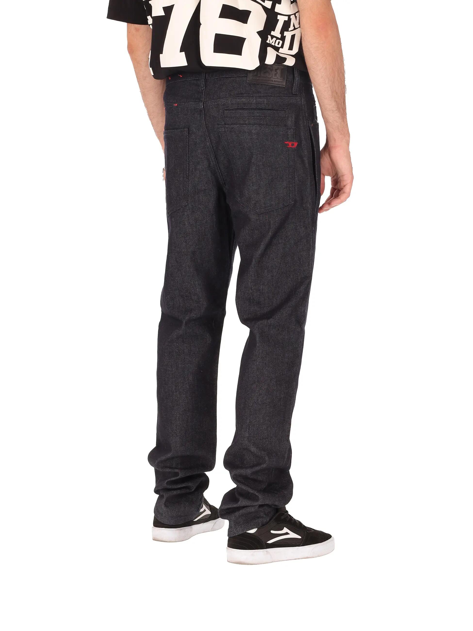 Diesel Herren-Hose schwarz Lyocell Baumwolle Reißverschluss casual 4/7