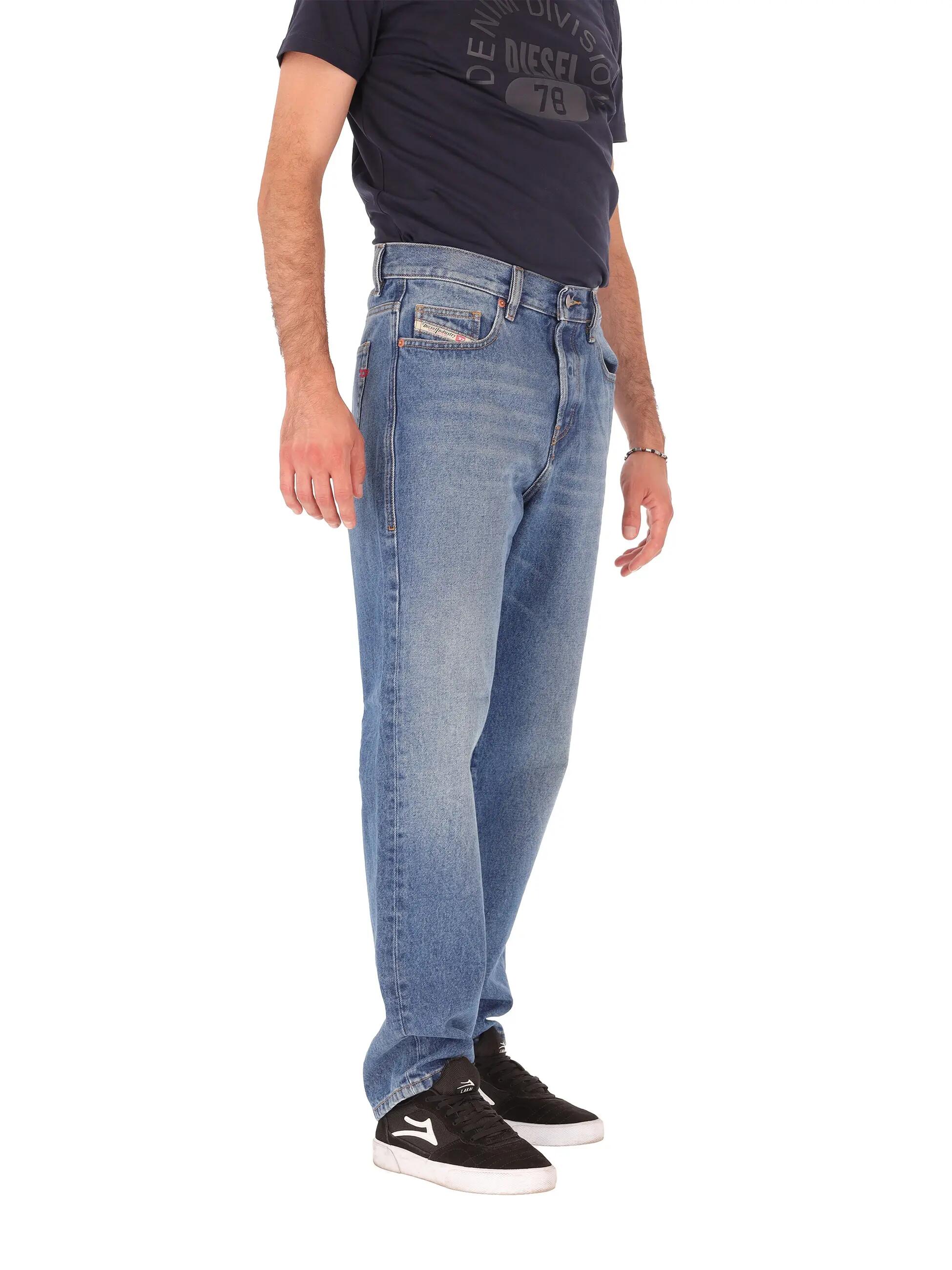 Pantalon Diesel Albenga Bleu Jeans Homme - Coton Fermeture Zip 2/7