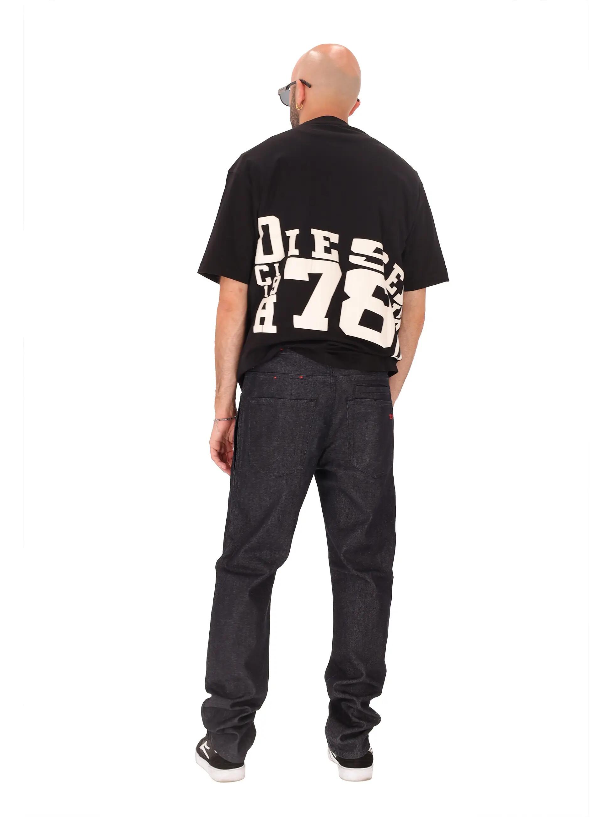 Diesel Herren-Hose schwarz Lyocell Baumwolle Reißverschluss casual 3/7