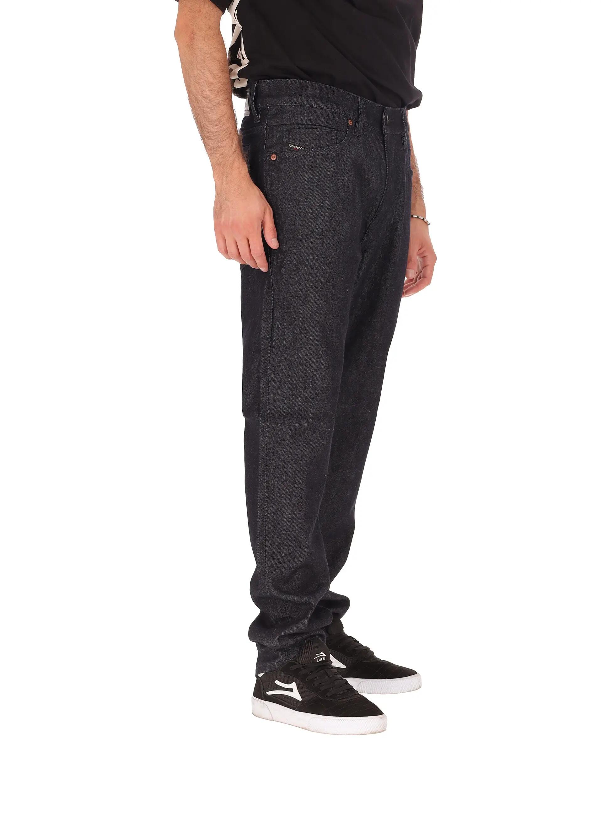 Diesel Herren-Hose schwarz Lyocell Baumwolle Reißverschluss casual 2/7