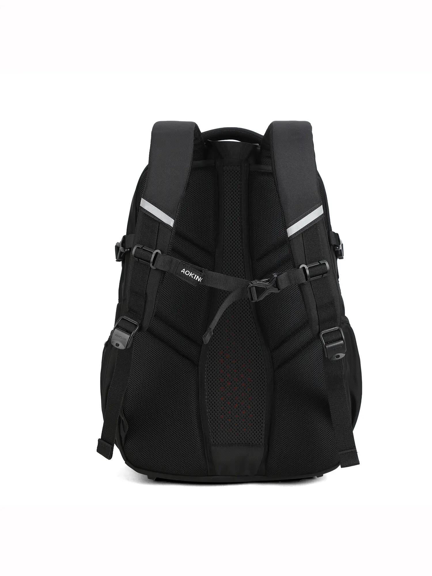 Zaino Unisex Aoking Solstice Nova - Nero Poliestere con Zip 4/6