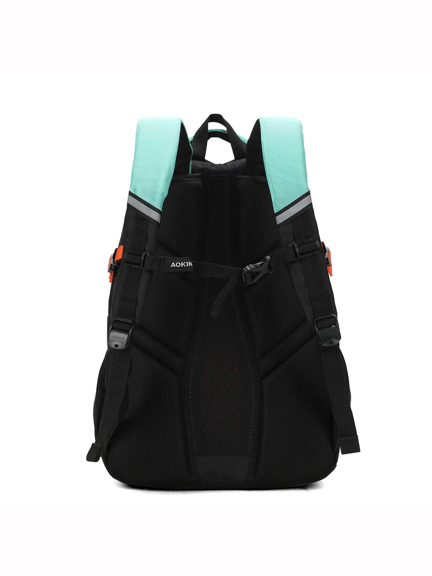 Zaino Aoking Valoria Pro Nero Verde - Unisex Poliestere Casual 4/6