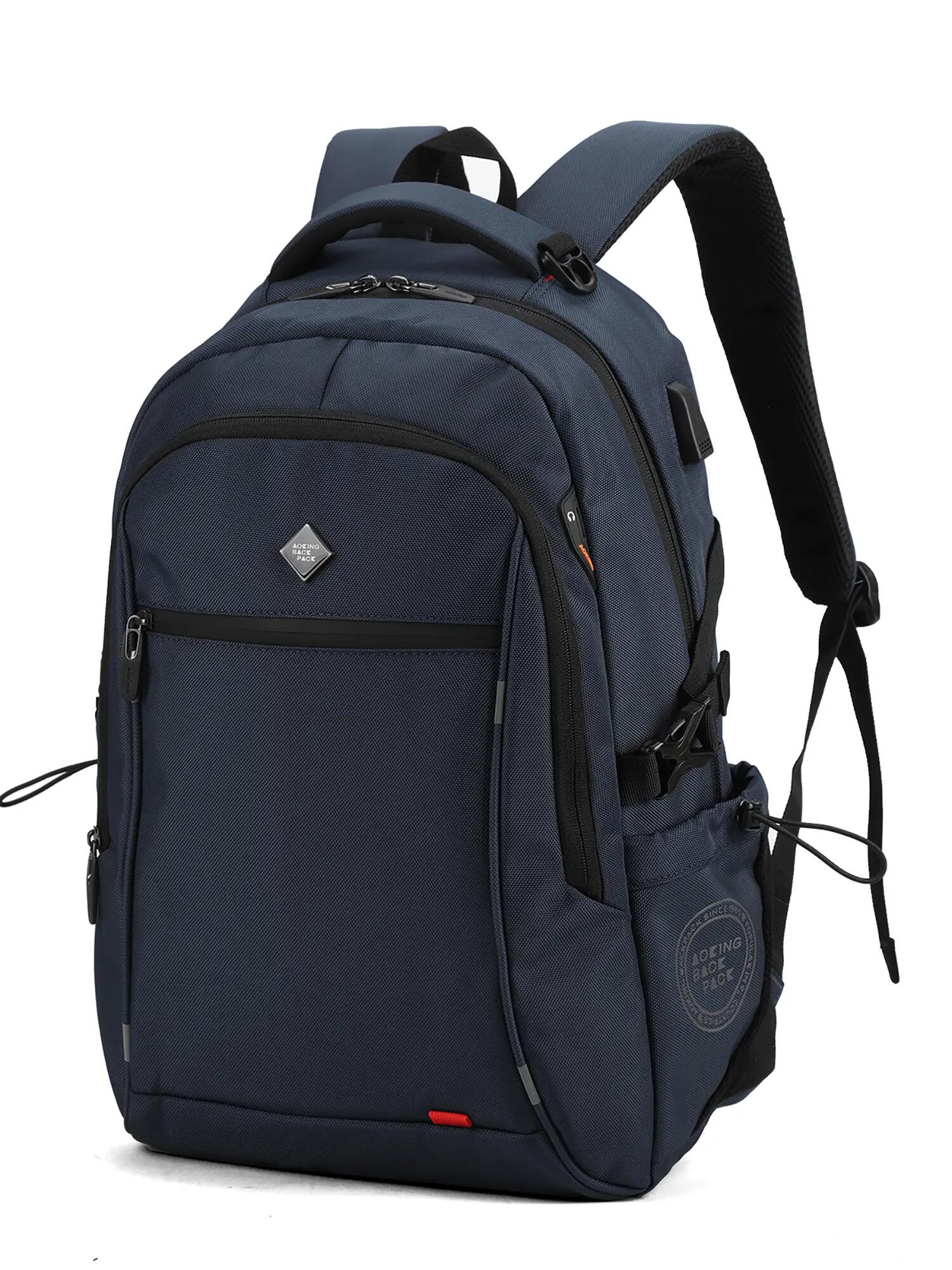 Zaino Aoking Apolyon Blu Scuro Poliestere Unisex con Zip 2/6