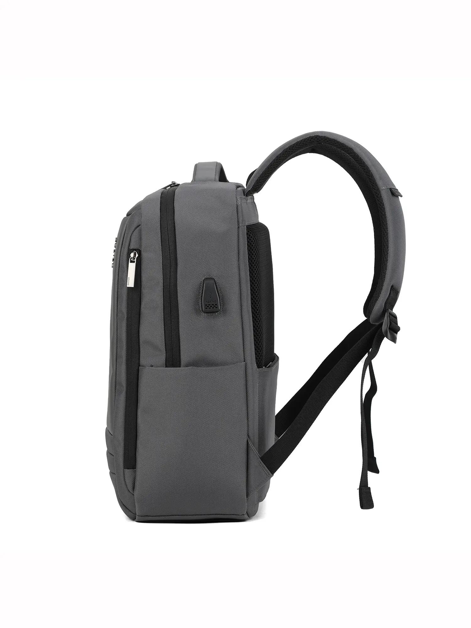 Zaino Aoking Erebus Nova Unisex - Poliestere Nero con Zip 3/6