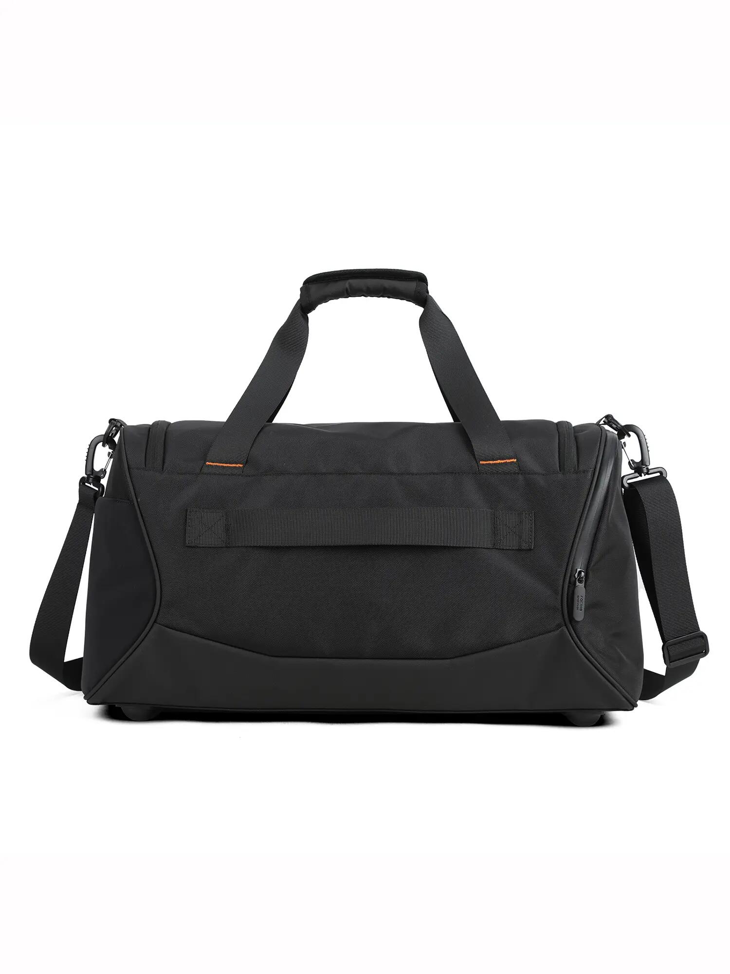 Borsa da Viaggio Unisex Aoking Nero - Chiusura Zip e Tracolla Regolabile 4/6
