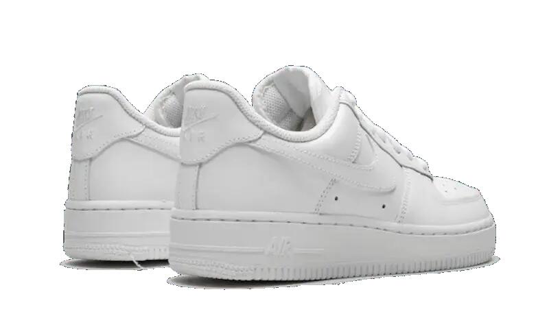 Nike Low-top Trainers - Leather - Air Force 1 '07 - White 3/4