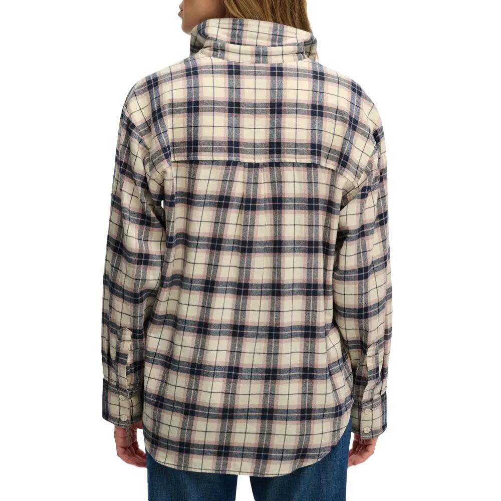 superdry Camisa Relaxed de Flanela às Riscas – Off White Mix Check 3/7