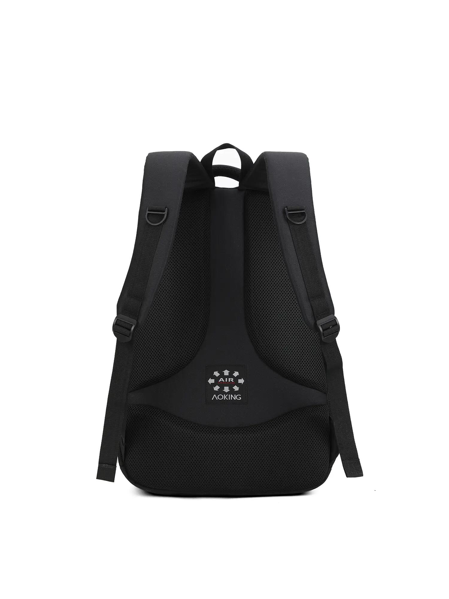 Sac à dos Aoking Erevan Lux Noir - Polyester avec 3 Poches Zippées 4/6