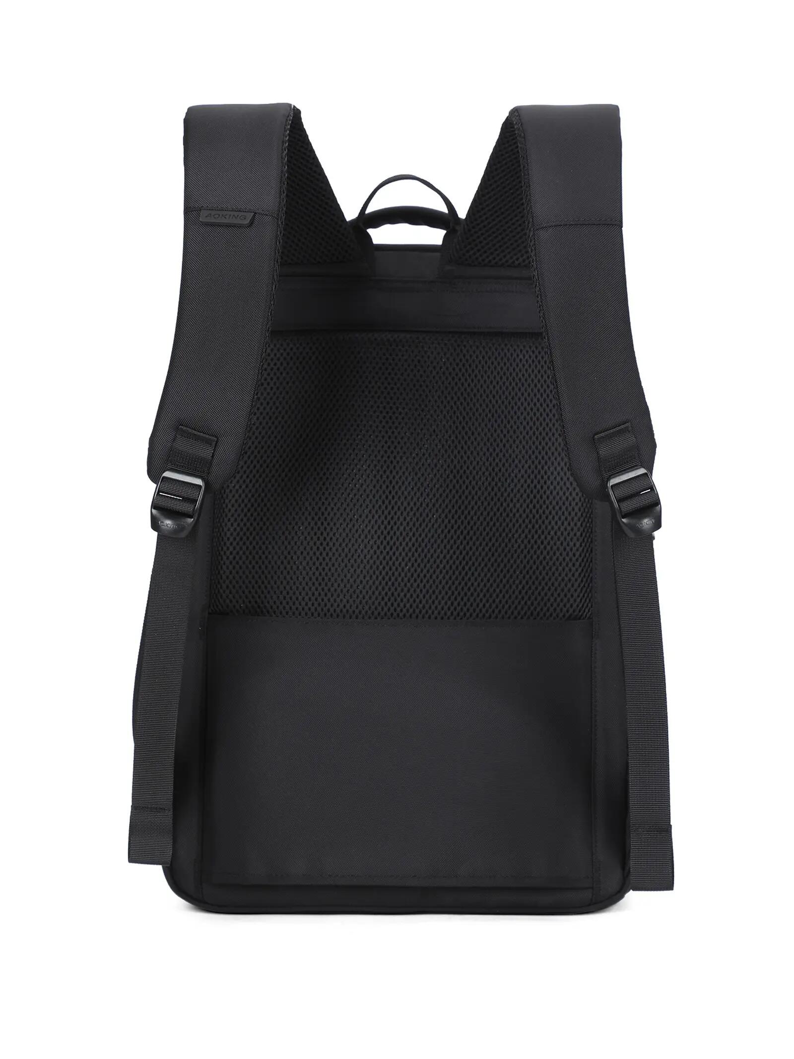 Sac à Dos Aoking Noir Unisexe avec Fermeture Éclair - Poches Multifonctionnelles 5/6