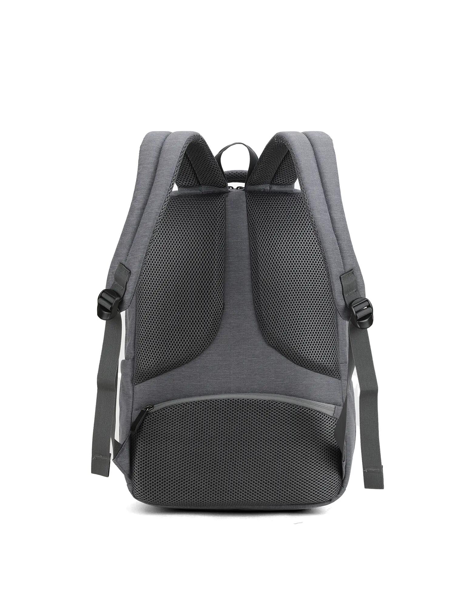 Zaino Aoking Voron Nero Poliestere - Chiusura Zip Tasche Multifunzionali 4/6