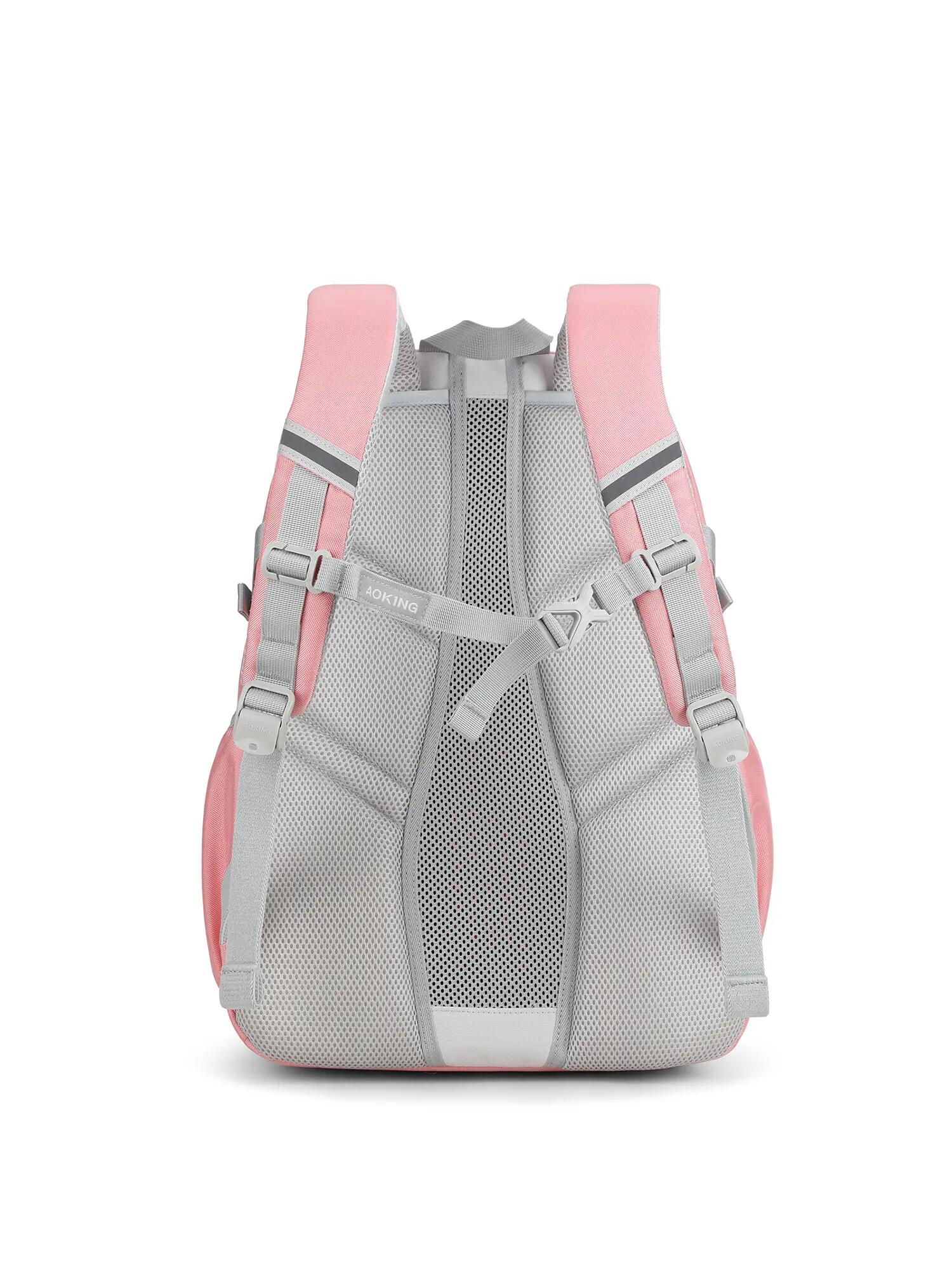 Batoh Novara Plus Aoking Růžový Unisex - Polyester se Zipem 4/6