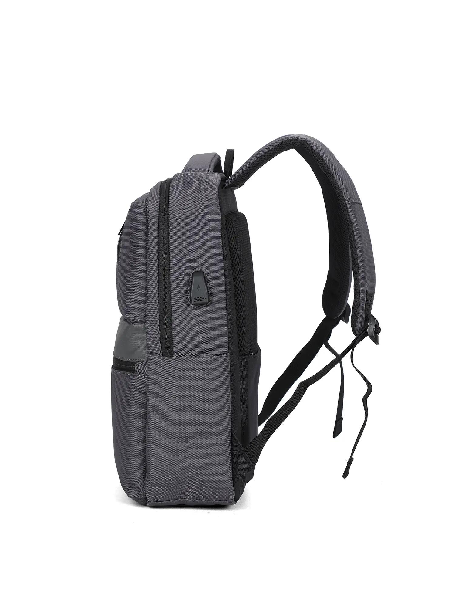 Zaino Aoking Novaris Unisex - Poliestere Nero con Zip 3/6