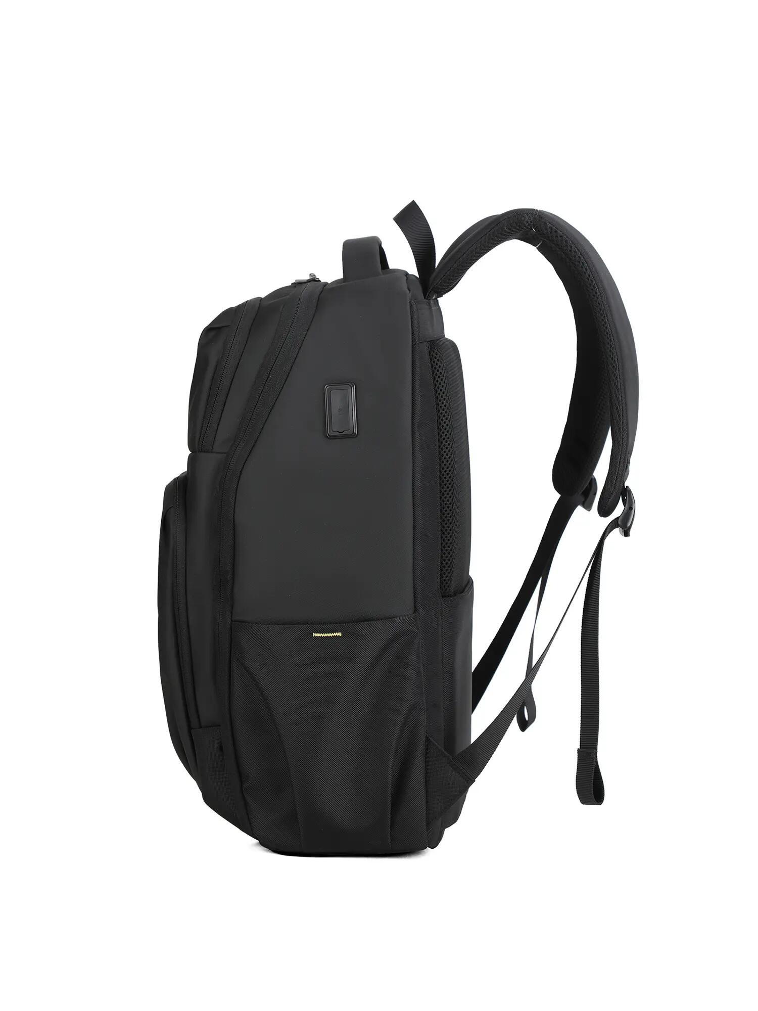 Batoh Aoking Unisex Černý se Zipem - Polyester 31x47 cm 3/6
