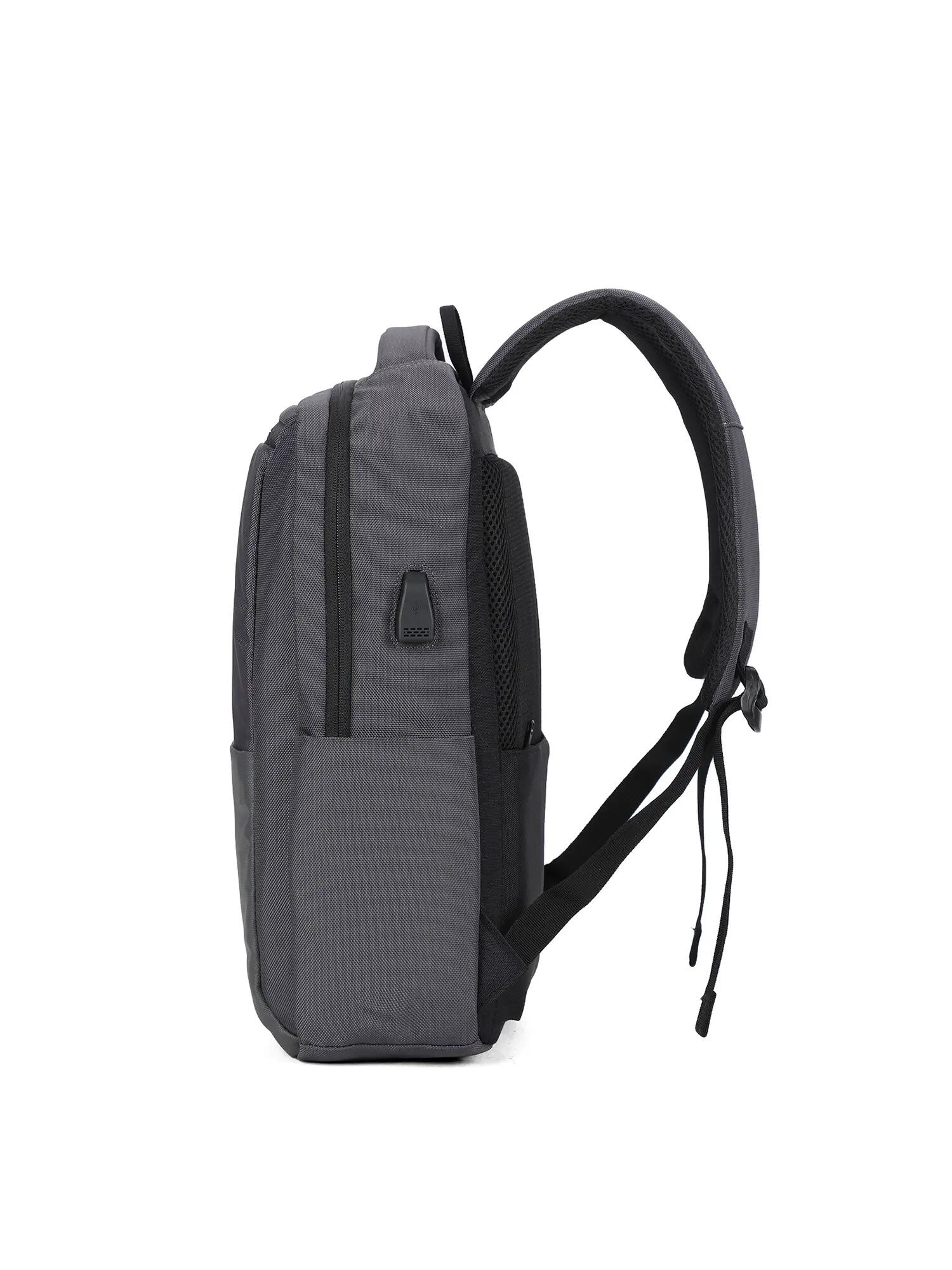 Zaino Unisex Eclipse Aoking Nero Poliestere Chiusura Zip 3/6