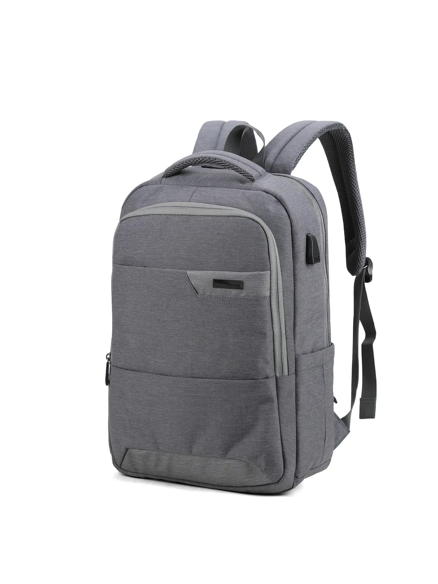 Zaino Aoking Voron Nero Poliestere - Chiusura Zip Tasche Multifunzionali 2/6