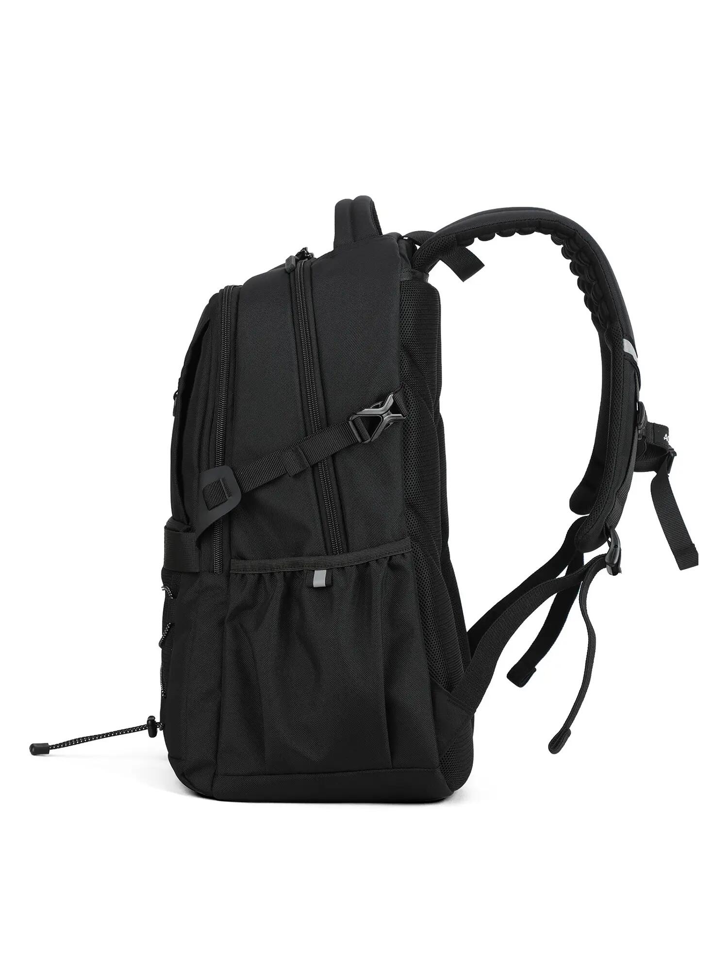 Batoh Aoking Černý Unisex se Zipem - Polyester 34x19x47 cm 3/6