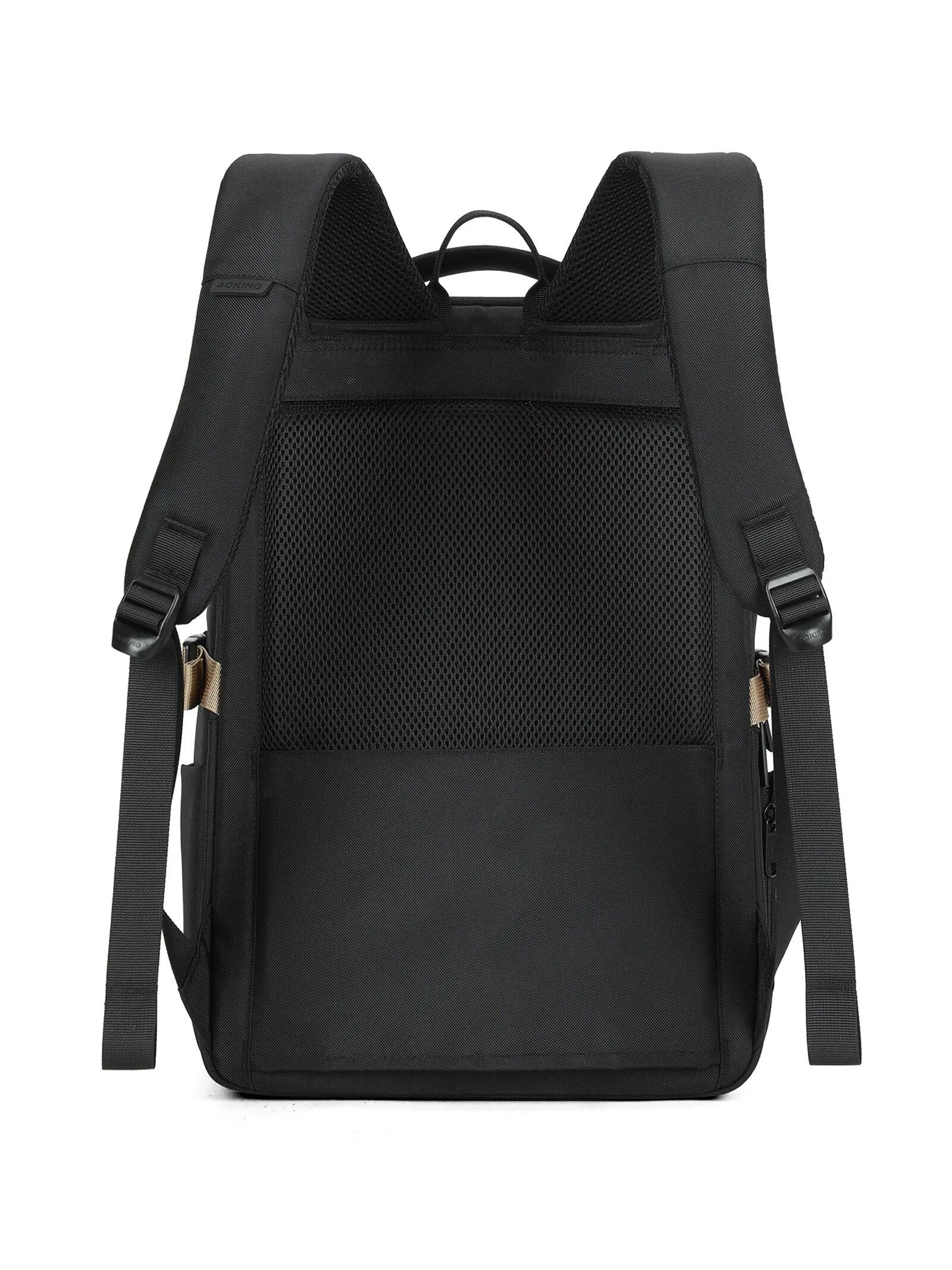 Aoking Batoh Černý Unisex se Zipem - Polyester 29,5x44 cm 4/6