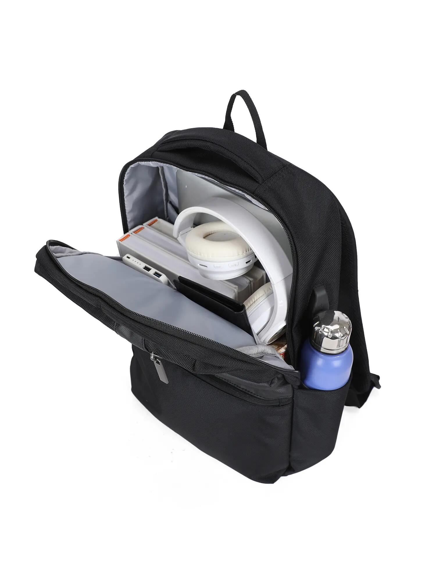 Zaino Aoking Novaris Unisex - Poliestere Nero con Zip 5/6