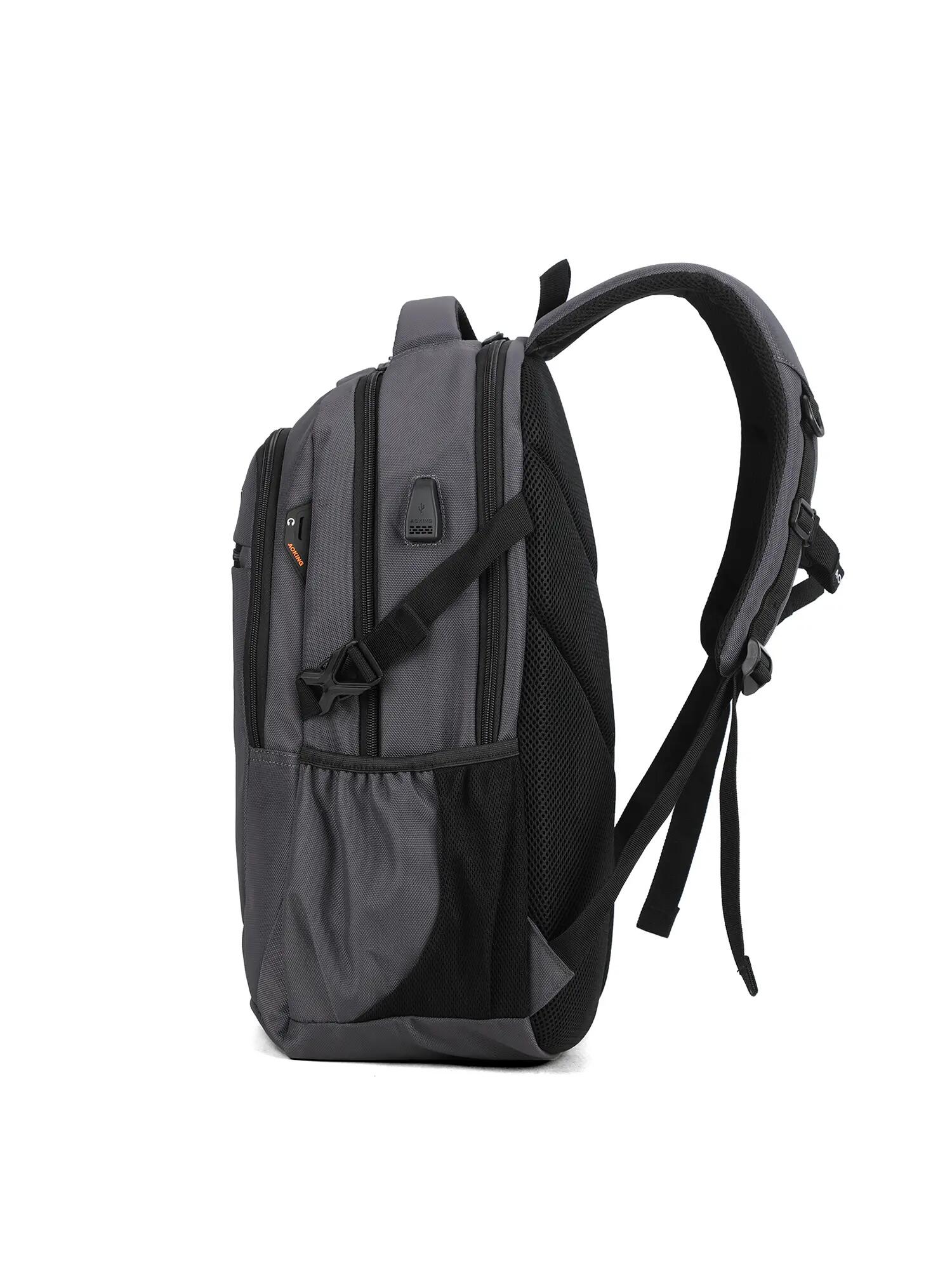 Zaino Aoking Yerevan Plus Nero - Poliestere Unisex 48x33x16 3/6