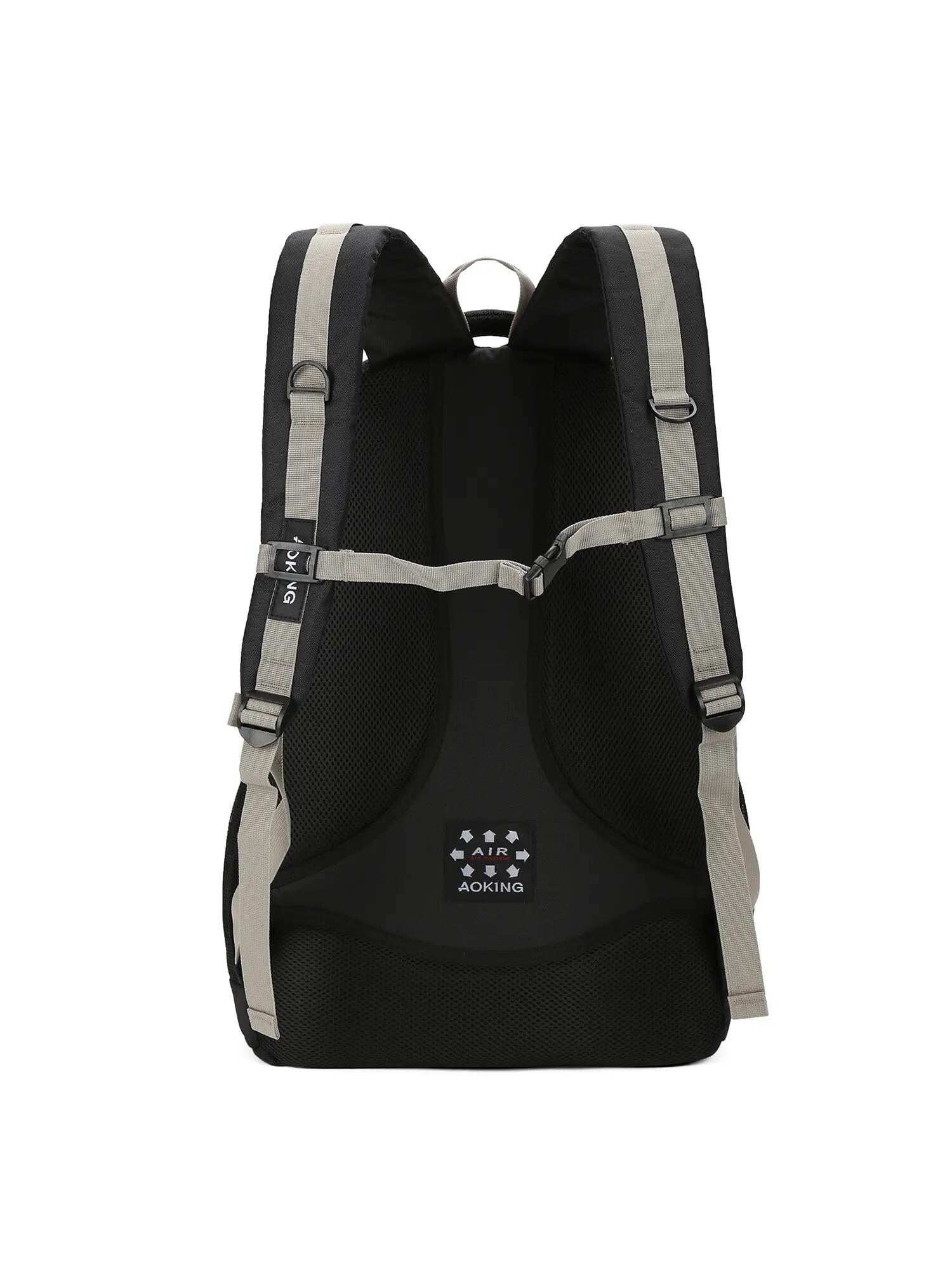 Zaino Aoking Volante Plus Nero Unisex - Poliestere con 3 Zip 4/6