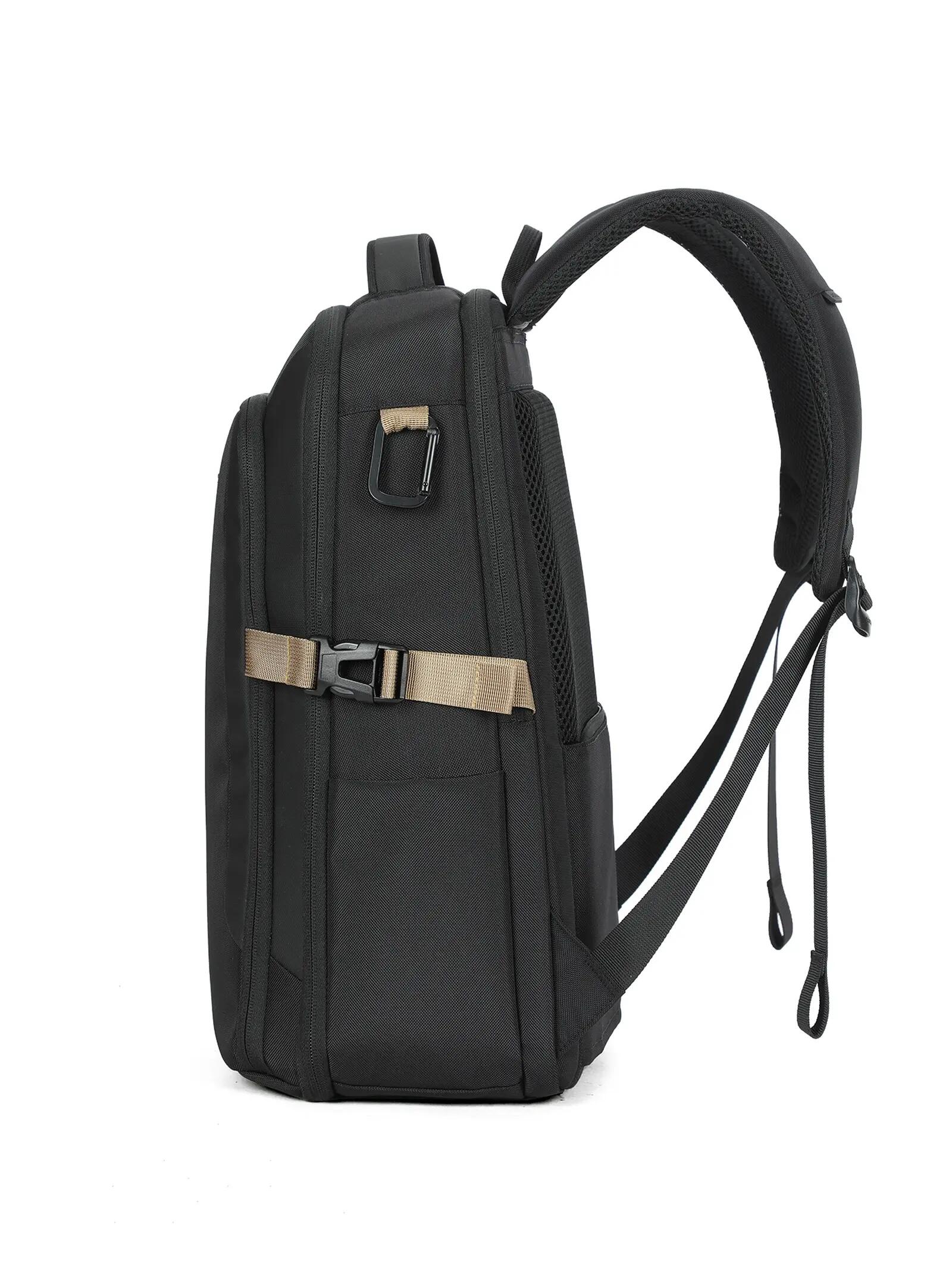 Aoking Batoh Černý Unisex se Zipem - Polyester 29,5x44 cm 3/6