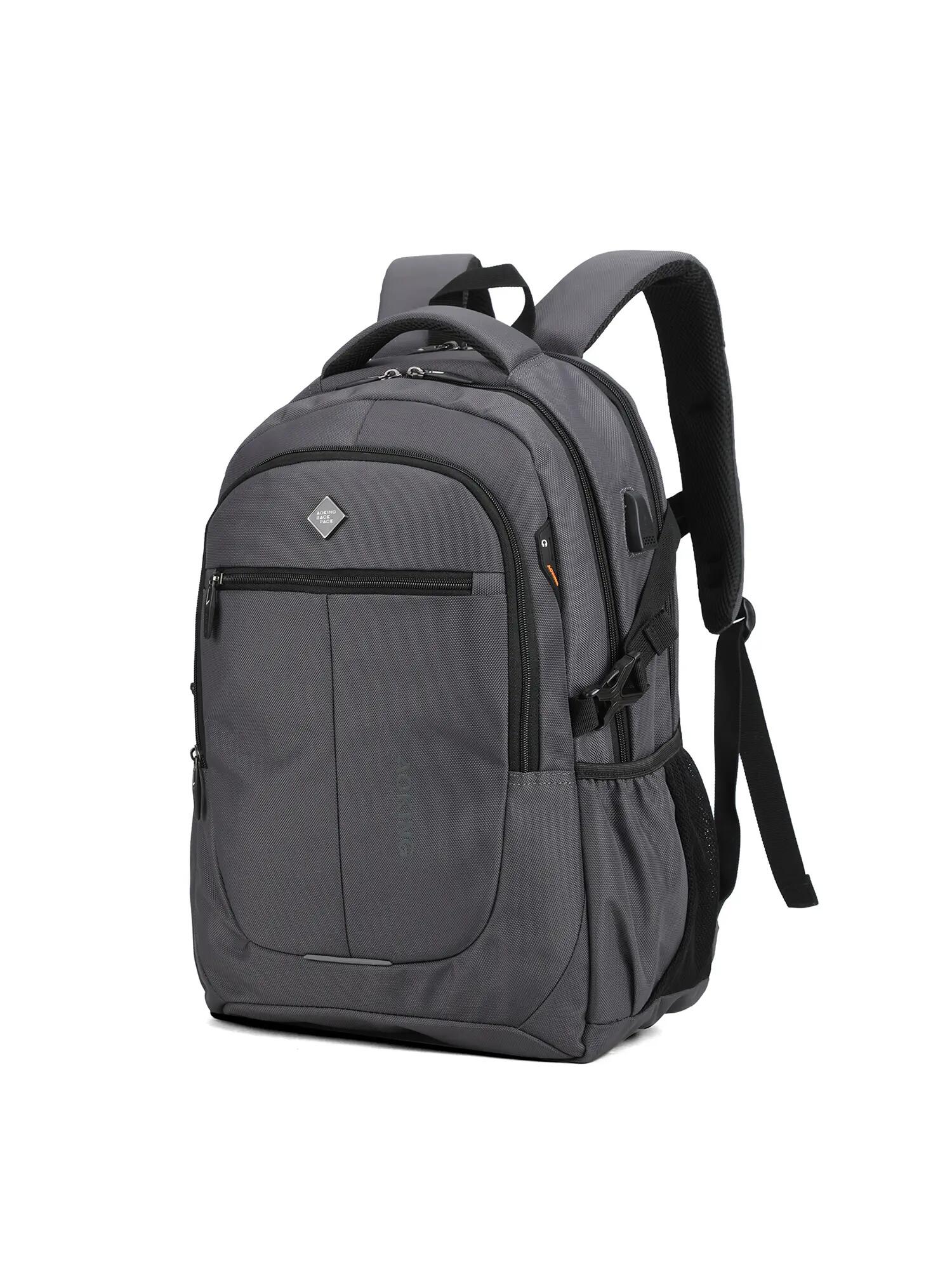Zaino Aoking Yerevan Plus Nero - Poliestere Unisex 48x33x16 2/6