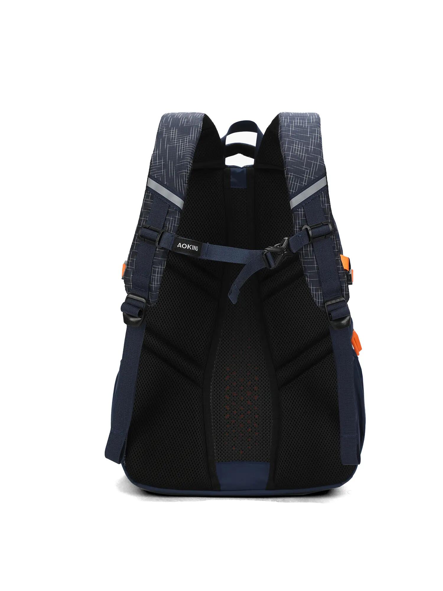 Zaino Aoking Nero e Giallo Colour Blocking - Poliestere Unisex 4/6