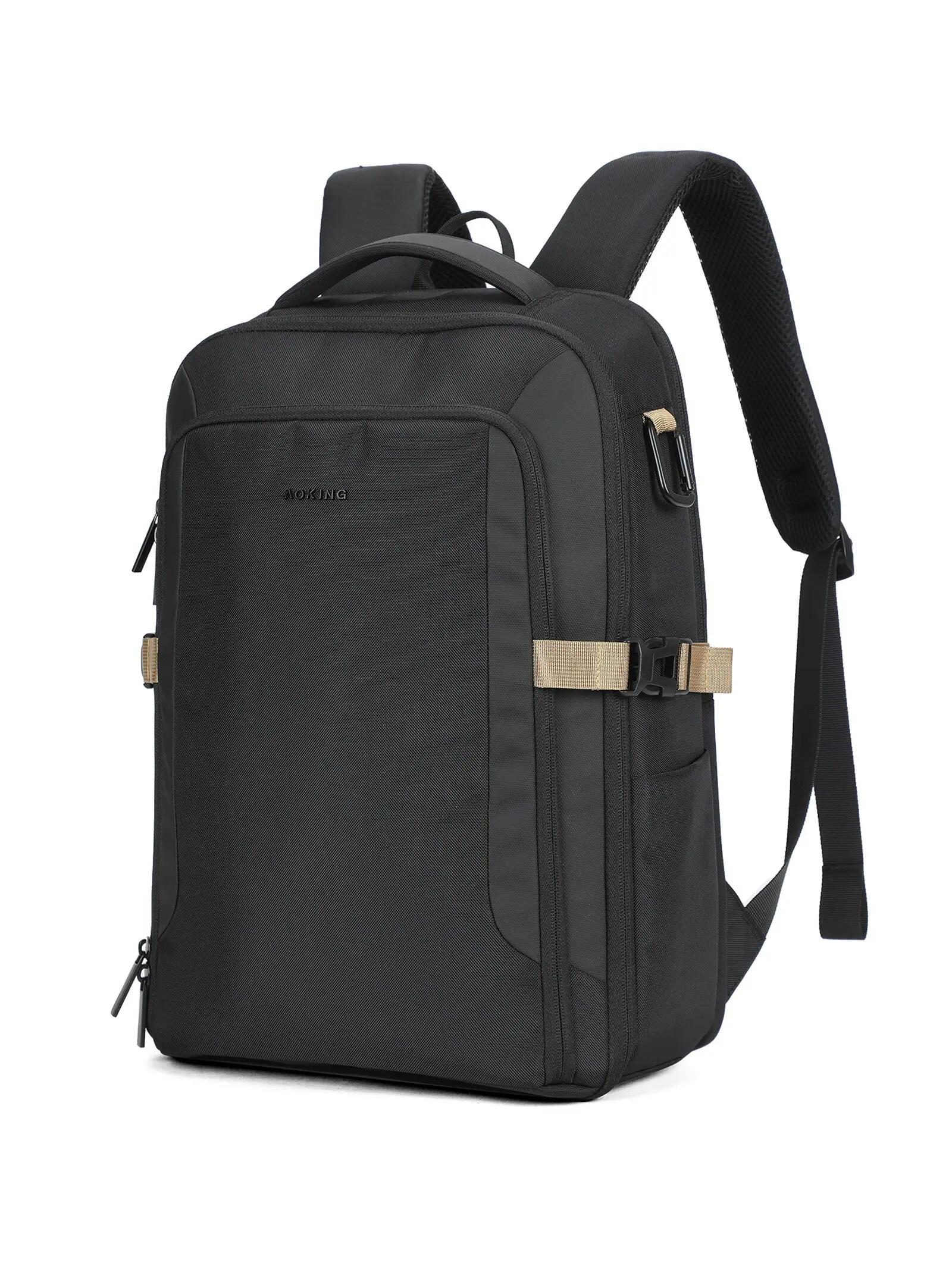 Aoking Batoh Černý Unisex se Zipem - Polyester 29,5x44 cm 2/6