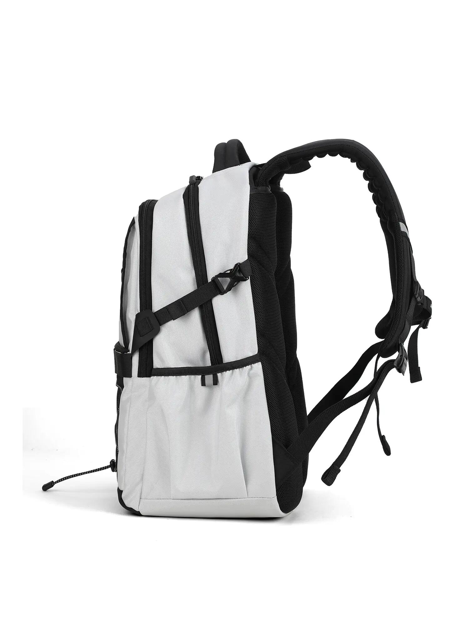 Zaino Aoking Nero Unisex con Zip - Poliestere 34x19x47 cm 3/6