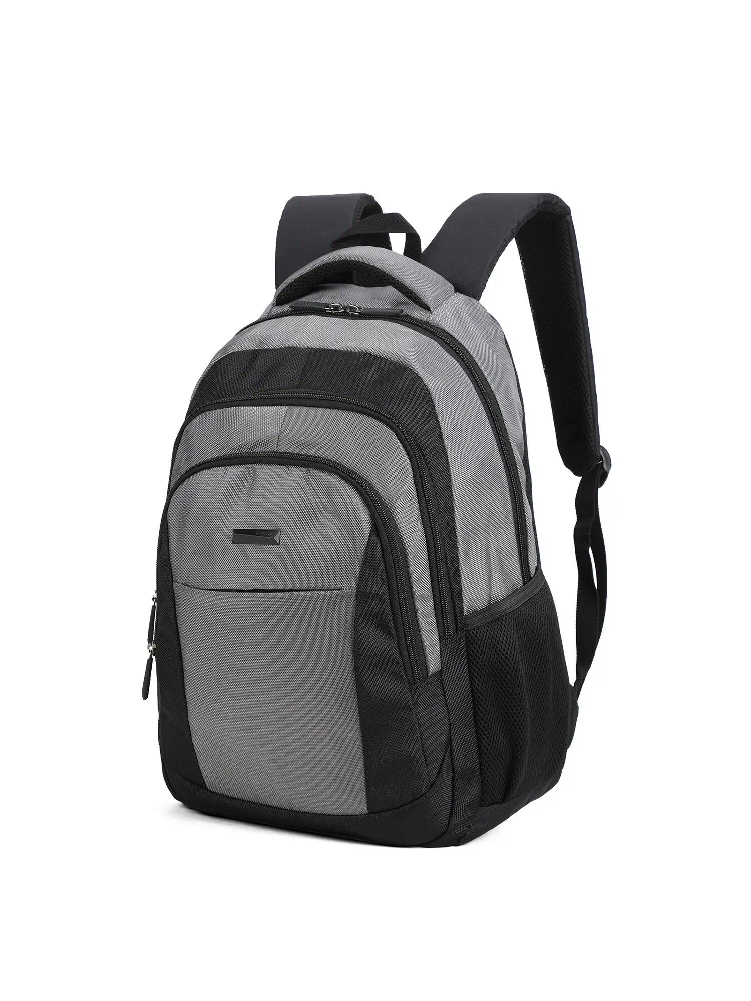 Aoking Novaris Zwarte Unisex Rugzak - Polyester met 3 Ritsvakken 2/6