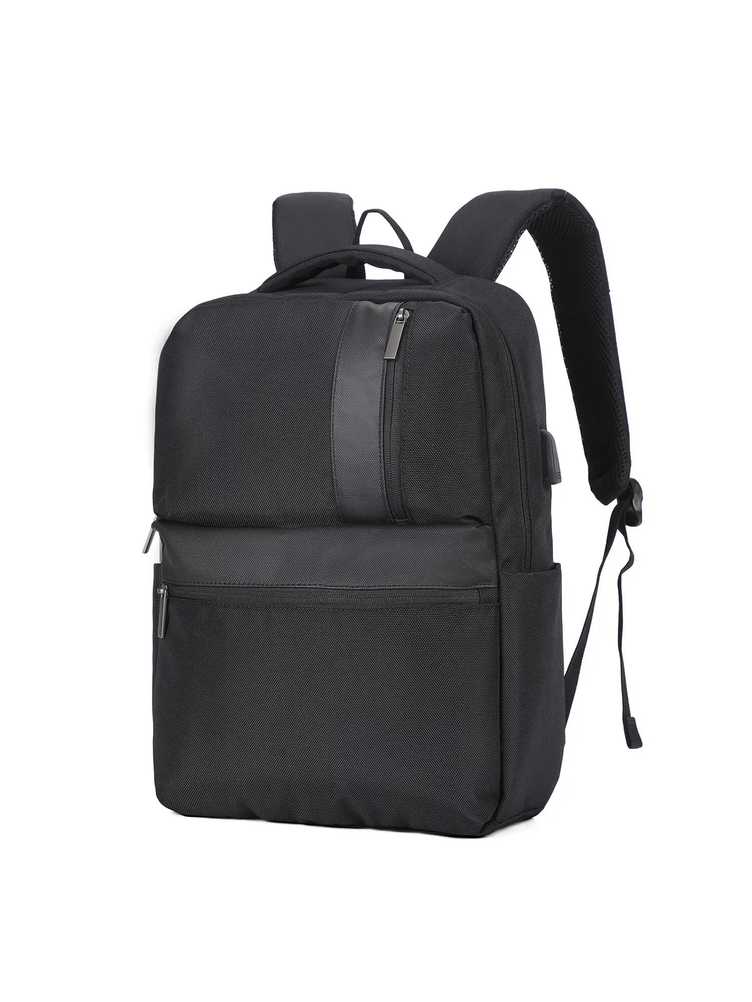 Zaino Aoking Novaris Unisex - Poliestere Nero con Zip 2/6