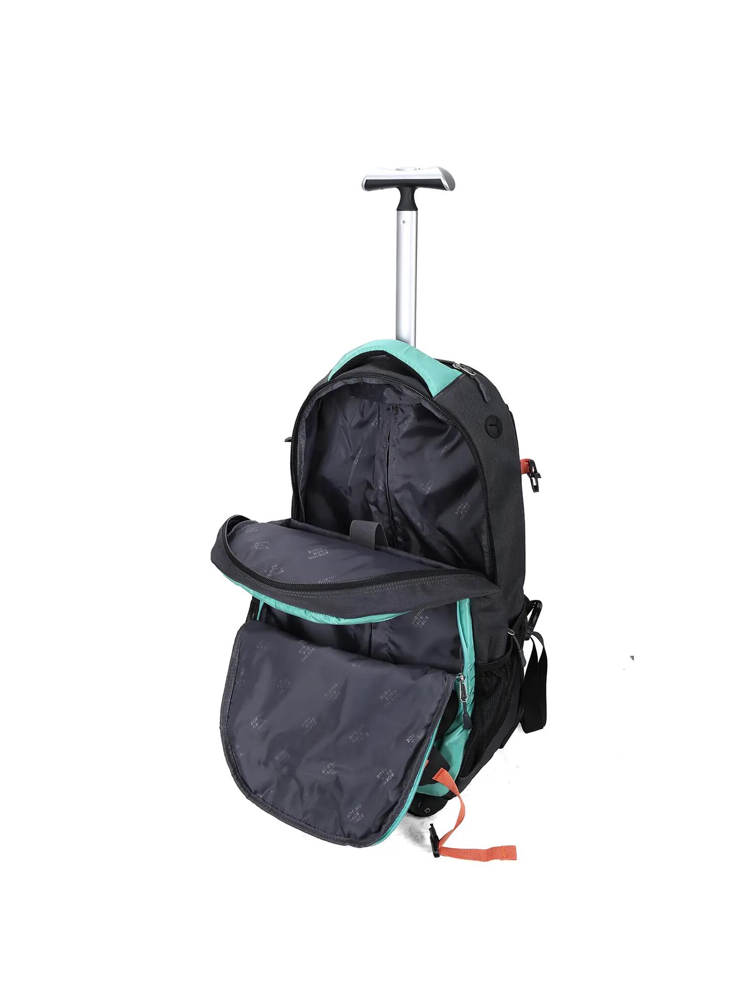 Aoking Sac à Dos Unisexe avec Fermeture Éclair - Polyester Casual Vert Noir 5/6