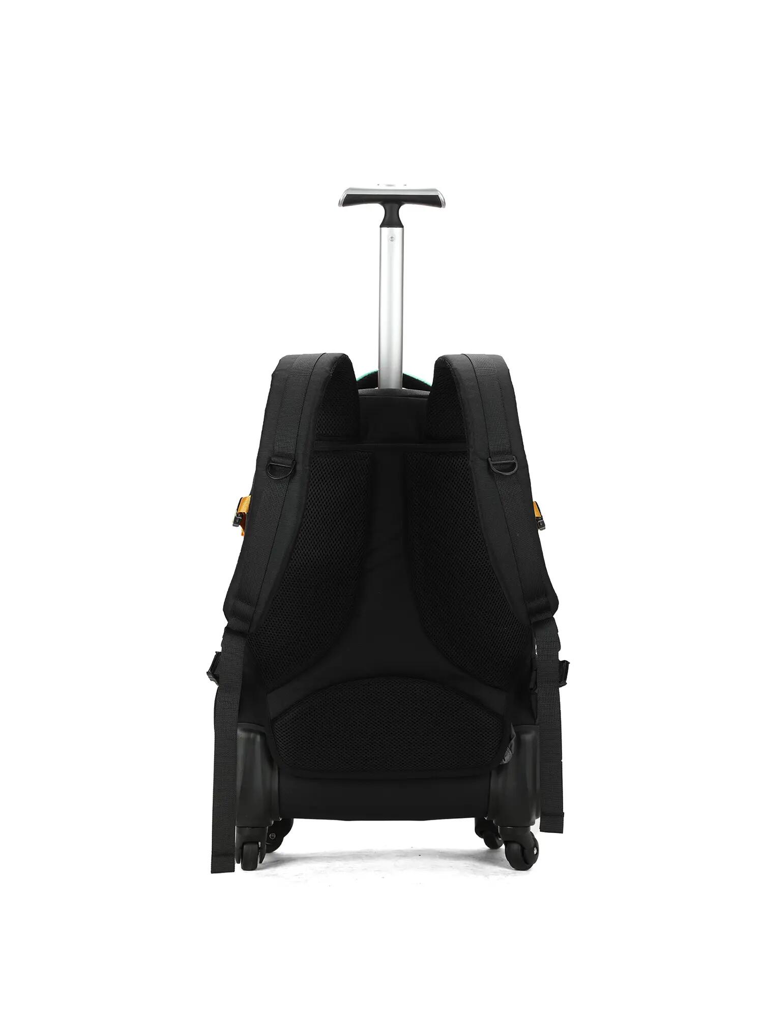 Aoking Sac à Dos Unisexe avec Fermeture Éclair - Polyester Casual Vert Noir 4/6